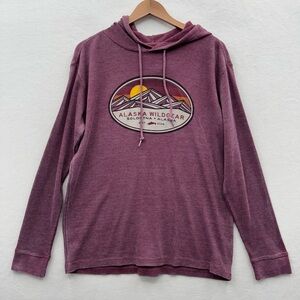 Blue 84 Alaska Wildgear Men’s Medium Hoodie Pullover Sweatshirt